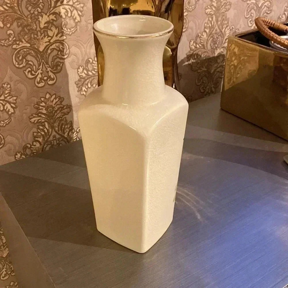 Vintage Toyo Tropical Orchid Hand Painted Vase, Designed by Magie, Japan 1950s - Picture 5 of 6